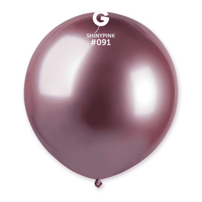 Shiny Pink 19 inch Balloons - Gemar 19