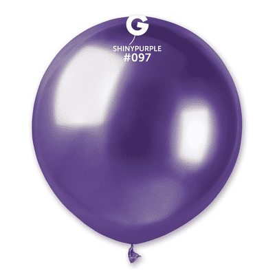 Shiny Purple 19 inch Balloons - Gemar 19