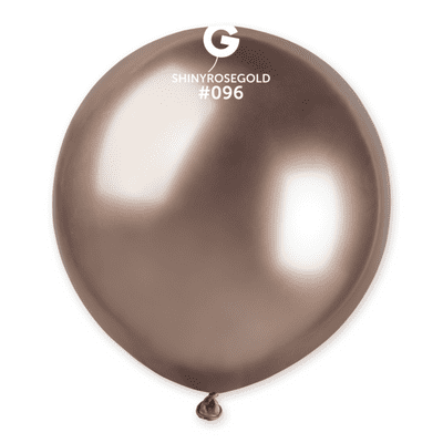 Shiny Rose Gold 19 inch Balloons - Gemar 19