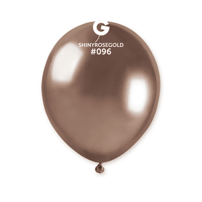 Shiny Rose Gold 5 inch Balloons - Gemar 5