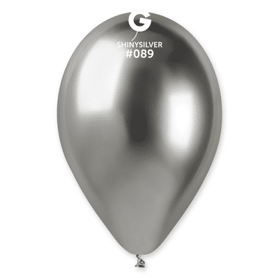 Shiny Silver 13 inch Balloons - Gemar 13