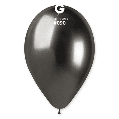 Shiny Space Grey 13 inch Balloons - Gemar 13