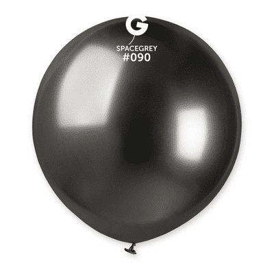 Shiny Space Grey 19 inch Balloons - Gemar 19