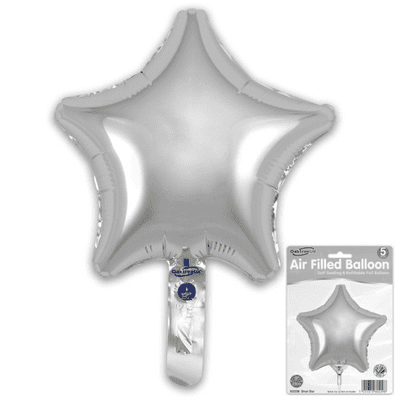 Silver Mini Foil Balloon (9
