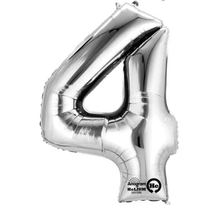 Banner / Garland Number 9 Silver Metallic Banner / Garland Number 9 Silver Metallic