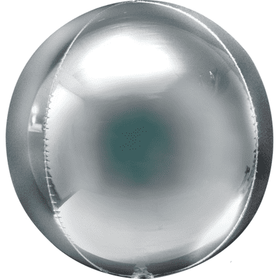 Silver Orbz Balloon (15