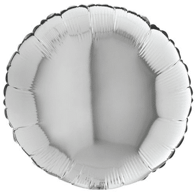 Silver Round Foil Balloon (18