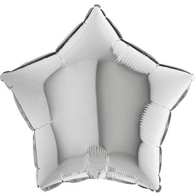 Silver Star Foil Balloon (18