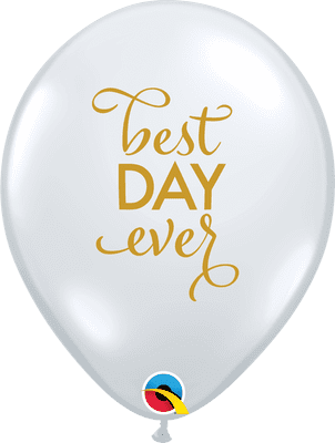 Simply Best Day Ever Balloons (Clear) - 11 Inch Balloons 25pcs