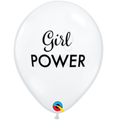 Simply Girl Power Balloons (Clear) - 11 Inch Balloons 25pcs