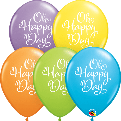 Simply Oh Happy Day Balloons (Assorted) - 11 Inch Balloons 25pcs