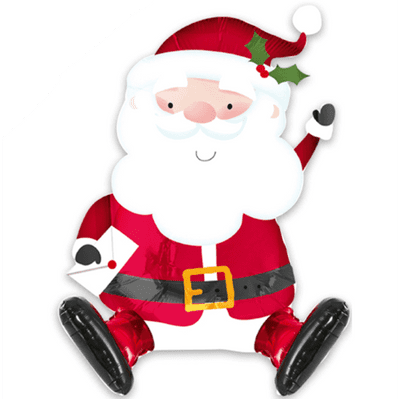 Sitting Santa Claus Foil Balloon (19