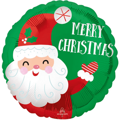 Smiling Santa Foil Balloon (18
