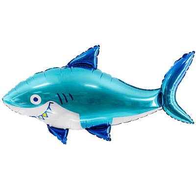 Smiling Shark Large Foil Balloon 1pc (PartyDeco 36