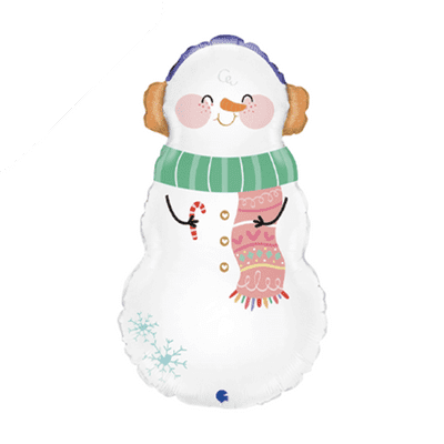 Smiling Snowman Foil Balloon (Grabo 14