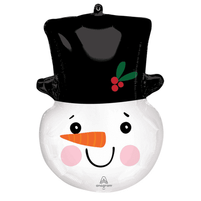 Snowman Head - Large Christmas Balloon (23