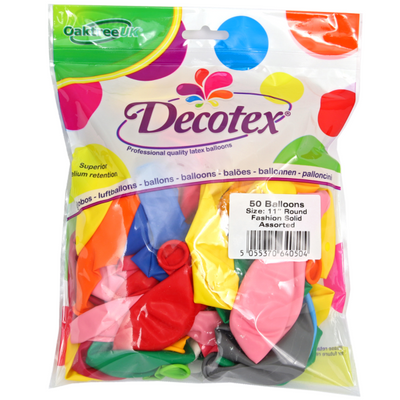 Standard Assortment 11 inch Balloons - Decotex 11