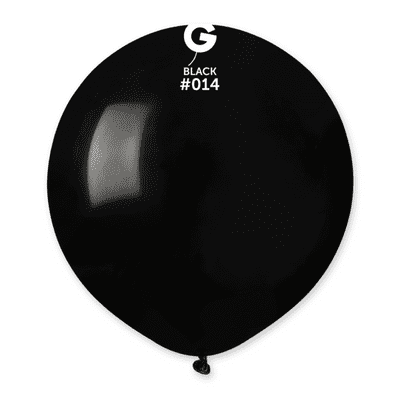 Standard Black 19 inch Balloons - Gemar 19