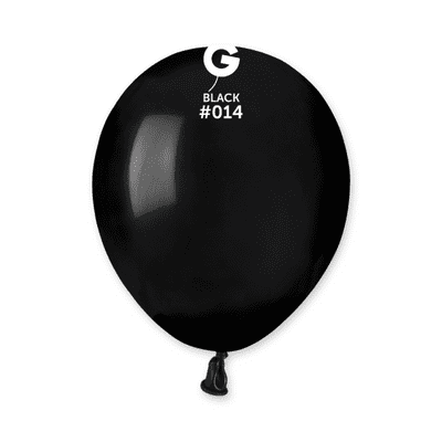 Standard Black 5 inch Balloons - Gemar 5