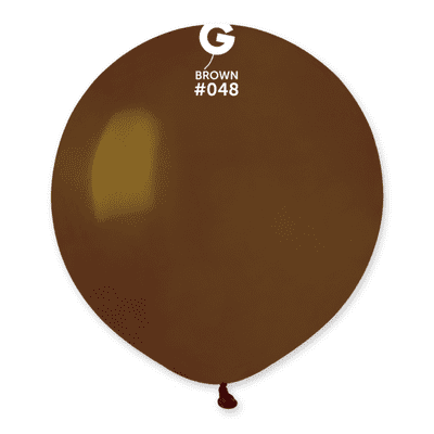 Standard Brown 19 inch Balloons - Gemar 19