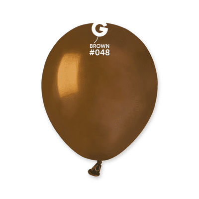 Standard Brown 5 inch Balloons - Gemar 5