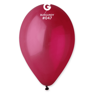 Standard Burgundy 13 inch Balloons - Gemar 13
