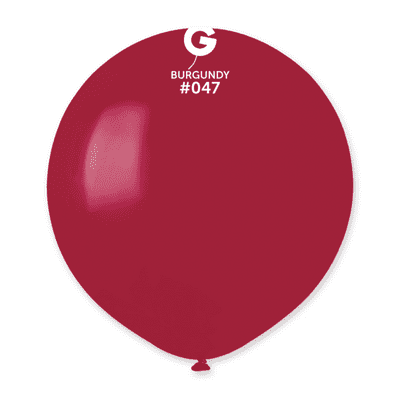Standard Burgundy 19 inch Balloons - Gemar 19