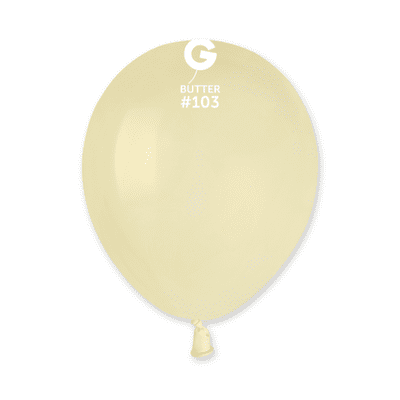 Standard Butter 5 inch Balloons - Gemar 5
