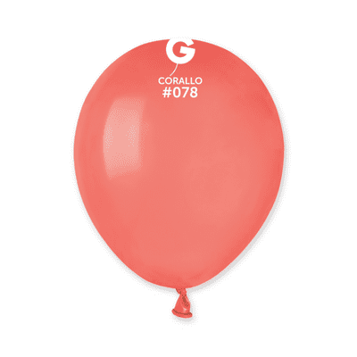 Standard Coral 5 inch Balloons - Gemar 5