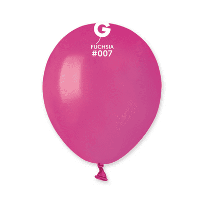 Standard Fuchsia 5 inch Balloons - Gemar 5