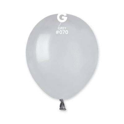 Standard Grey 5 inch Balloons - Gemar 5