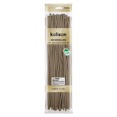 Standard Hazelnut 160Q (Nozzle Up) - Kalisan Modelling Balloons 50pcs