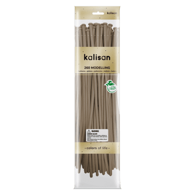 Standard Hazelnut 260Q (Nozzle Up) - Kalisan Modelling Balloons 50pcs