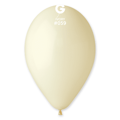 Standard Ivory 13 inch Balloons - Gemar 13