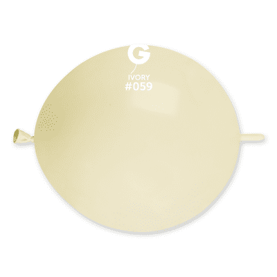 Standard Ivory G-Link 13 inch Balloons - Gemar Balloons 50pcs