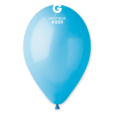 Standard Light Blue 13 inch Balloons - Gemar 13