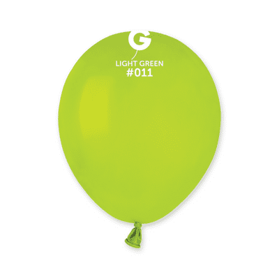 Standard Light Green 5 inch Balloons - Gemar 5