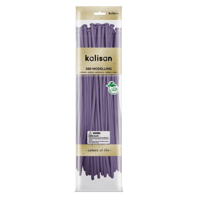 Standard Lilac 260Q (Nozzle Up) - Kalisan Modelling Balloons 50pcs