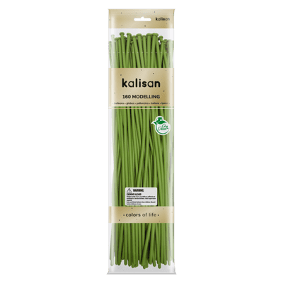 Standard Lime Green 160Q (Nozzle Up) - Kalisan Modelling Balloons 50pcs