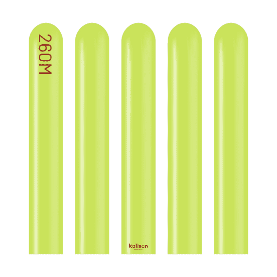 Standard Lime Green 260Q Balloons Wholesale Kalisan 260Q Modelling Balloons