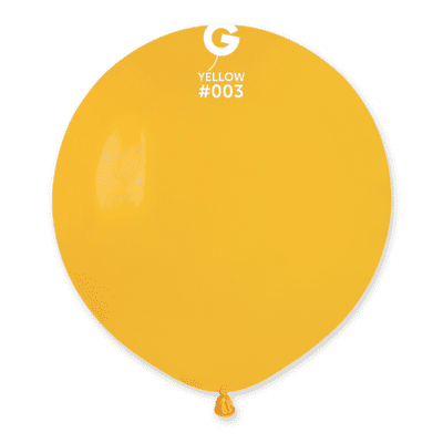 Standard Mango Yellow 19 inch Balloons - Gemar 19