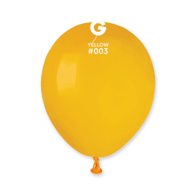 Standard Mango Yellow 5 inch Balloons - Gemar 5
