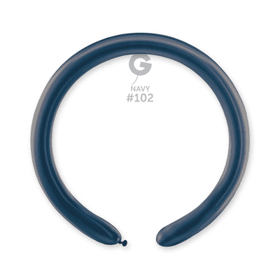 Standard Navy 2 inch Modelling Balloons - Gemar 260Q Balloons 100pcs