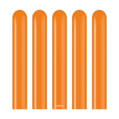 Standard Orange 260Q Balloons - Kalisan Modelling Balloons 100pcs