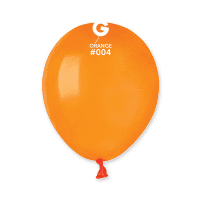 Standard Orange 5 inch Balloons - Gemar 5