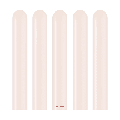 Standard Pink Blush 260Q Balloons - Kalisan Modelling Balloons 100pcs