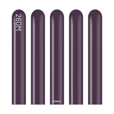 Standard Plum 260Q Balloons - Kalisan Modelling Balloons 100pcs