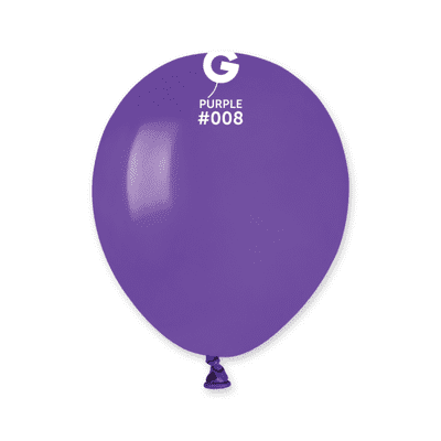 Standard Purple 5 inch Balloons - Gemar 5