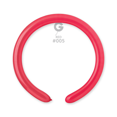 Standard Raspberry 2 inch Modelling Balloons - Gemar 260Q Balloons 100pcs