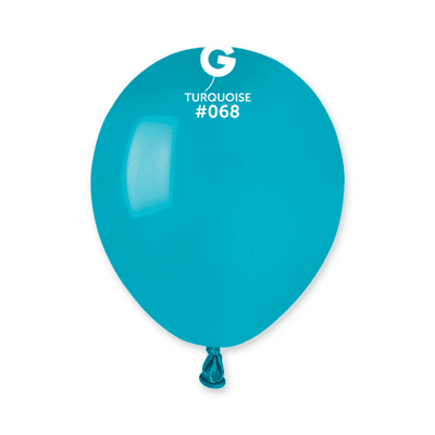 Standard Turquoise 5 inch Balloons - Gemar 5